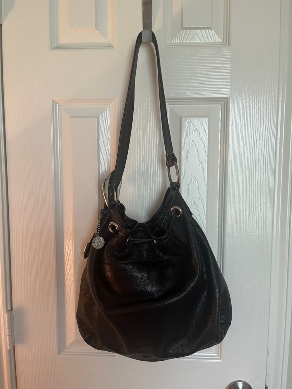 Rainstar Ranch Leatherrock USA Zebra Drawstring Purse - Picture 2 of 13